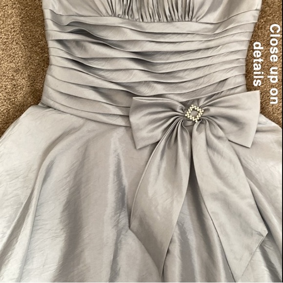 Unknown source vintage Y2K silver/grey mini party dress - Picture 5 of 14